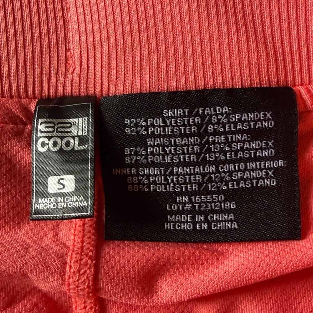 SKORT  small coral in color NWT 32° cool brand great for summer - Picture 3 of 8